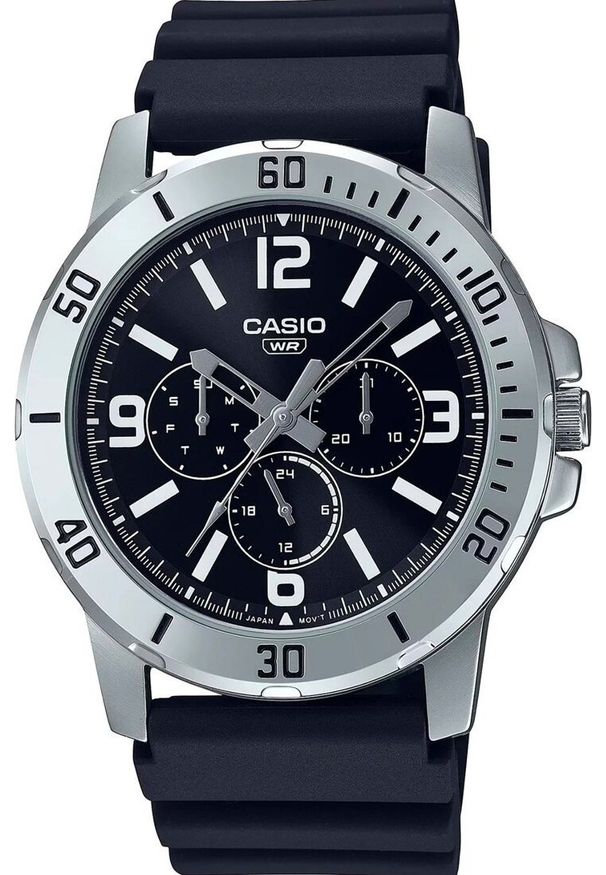 Zegarek Casio Zegarek marki Casio model MTP-VD300 kolor Czarny. Akcesoria męski. Sezon: Cały rok NoSize. Kolor: czarny
