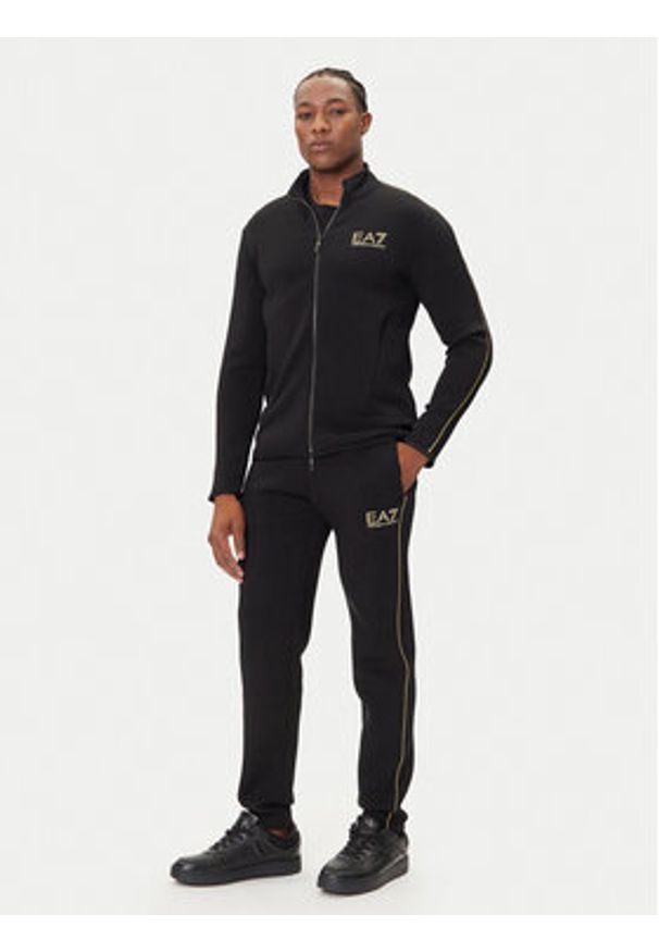 EA7 Emporio Armani Bluza 7M000670 AF14146 UC001 Czarny Slim Fit. Kolor: czarny. Materiał: syntetyk