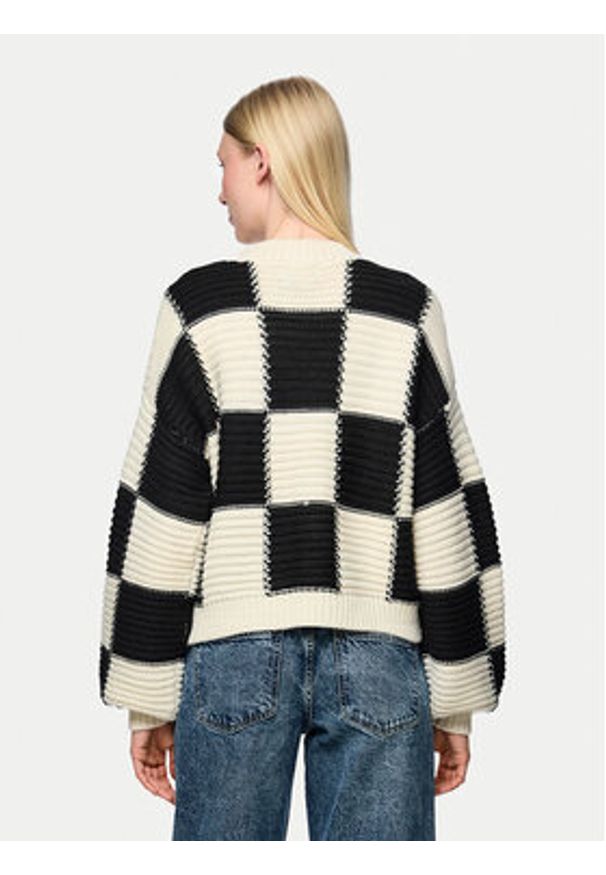 Pieces Sweter Namie 17151160 Beżowy Regular Fit. Kolor: beżowy. Materiał: syntetyk