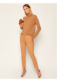 Marella Spodnie materiałowe Baci 31360908 Brązowy Slim Fit. Kolor: brązowy. Materiał: materiał, bawełna #5