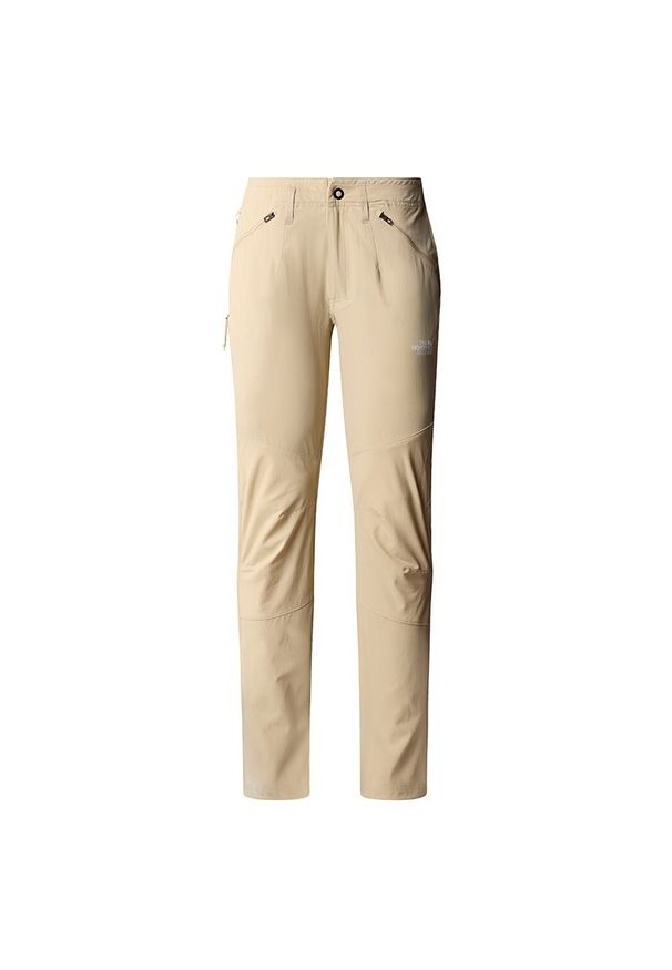 Spodnie The North Face Speedlight 0A7Z8APIT1 - beżowe. Kolor: beżowy. Materiał: softshell, nylon, elastan. Sport: wspinaczka