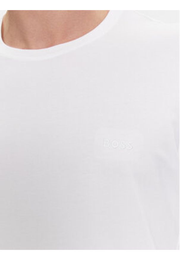 BOSS - Boss Longsleeve Mix&Match 50515390 Biały Regular Fit. Kolor: biały. Materiał: bawełna. Długość rękawa: długi rękaw