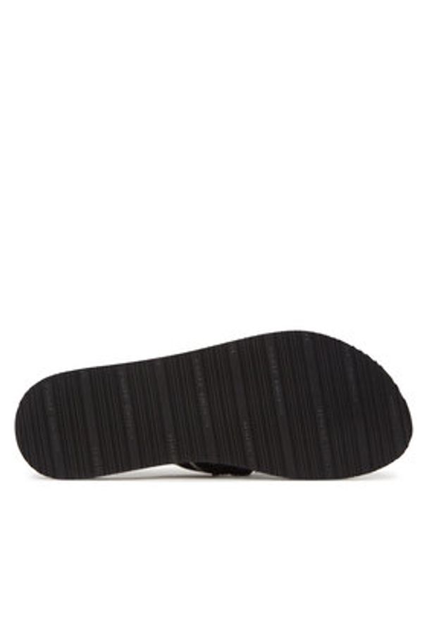 TOMMY HILFIGER - Tommy Hilfiger Japonki TH Webbing Beach Sandal FW0FW08739 Granatowy. Kolor: niebieski. Materiał: materiał