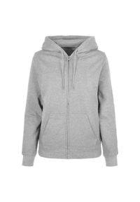 BUILD YOUR BRAND - Bluza Z Kapturem Damska Basic Full Zip. Typ kołnierza: kaptur. Kolor: szary