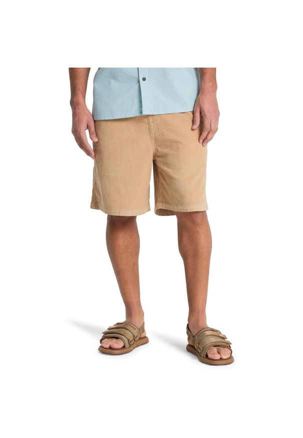 Quiksilver - Szorty z kordu dla Mężczyzn TAXER 18" Brązowy. Kolor: beżowy. Materiał: bawełna, tkanina. Długość: krótkie. Sezon: lato