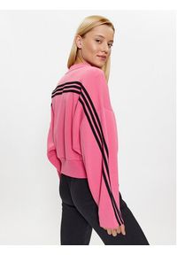 Adidas - adidas Bluza Future Icons 3-Stripes Sweatshirt IL3054 Różowy Loose Fit. Kolor: różowy. Materiał: bawełna #6