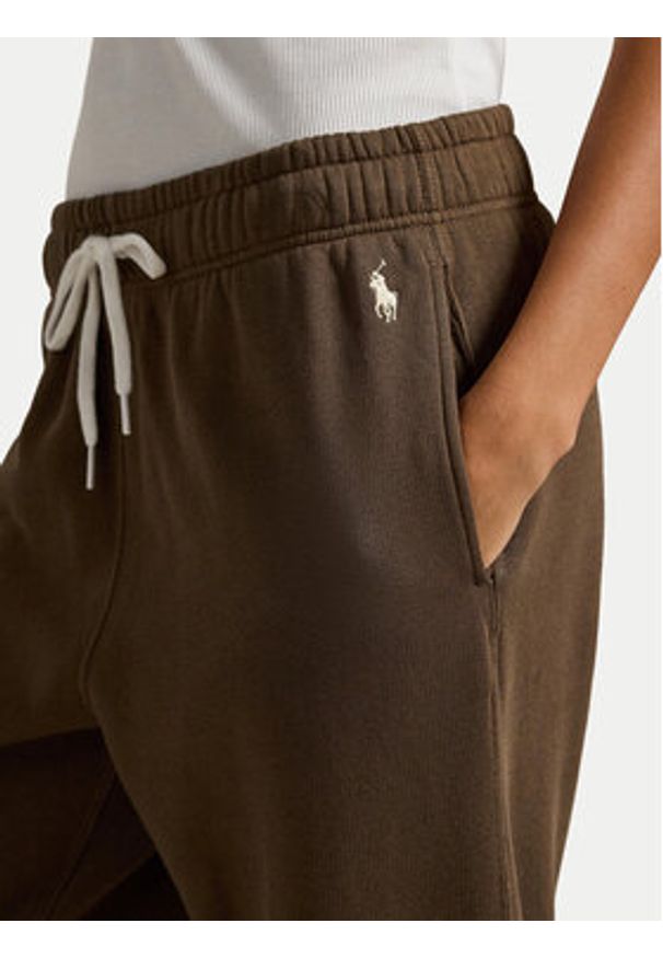 Polo Ralph Lauren Spodnie dresowe 211971700506 Brązowy Tapered Fit. Kolor: brązowy. Materiał: bawełna