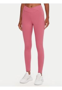 Reebok Legginsy Harlow Lux RK25183CCW Różowy Slim Fit. Kolor: różowy. Materiał: syntetyk