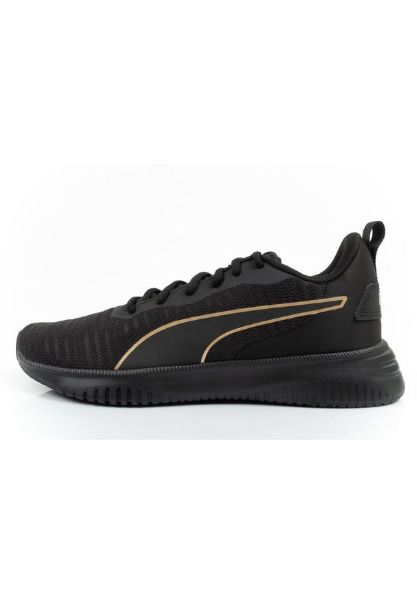 Damskie Sneakers Puma Flyer Flex Czarny/Złoty - Rozmiar 37. Kolor: czarny, wielokolorowy, żółty. Materiał: materiał
