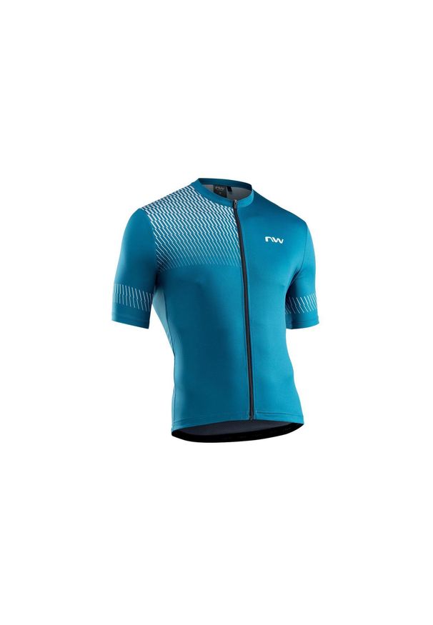 Koszulka rowerowa męska NORTHWAVE ORIGIN Jersey niebieska. Kolor: wielokolorowy, niebieski, szary. Materiał: jersey