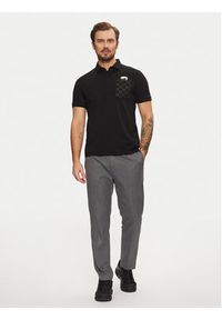 Karl Lagerfeld - KARL LAGERFELD Polo 745091 551251 Czarny Regular Fit. Typ kołnierza: polo. Kolor: czarny. Materiał: bawełna #3