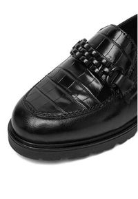 Rieker Loafersy 45561-01 Czarny. Kolor: czarny. Materiał: skóra #5