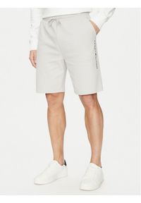TOMMY HILFIGER - Tommy Hilfiger Szorty sportowe UM0UM03452 Szary Regular Fit. Kolor: szary. Materiał: syntetyk, bawełna. Styl: sportowy