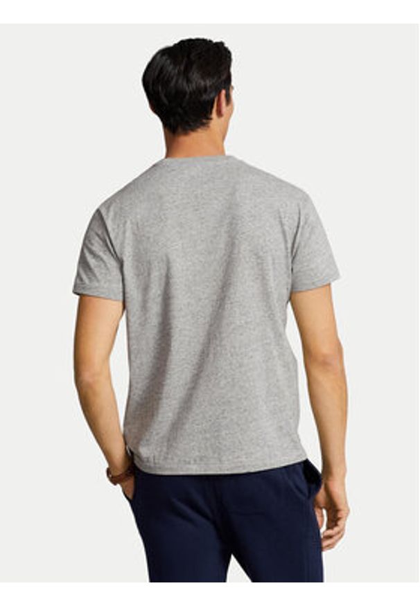 Polo Ralph Lauren T-Shirt 710707087006 Szary Regular Fit. Typ kołnierza: polo. Kolor: szary. Materiał: bawełna