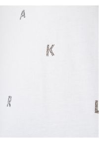 Karl Lagerfeld - KARL LAGERFELD T-Shirt A1W17078 Biały Regular Fit. Typ kołnierza: dekolt w karo. Kolor: biały. Materiał: bawełna #3