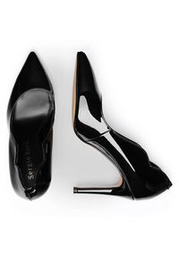 Sergio Bardi Szpilki WYL2142-40Z-SB Czarny. Kolor: czarny. Materiał: lakier, skóra. Obcas: na szpilce #7