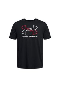 Koszulka sportowa męska Under Armour 1382915001. Kolor: czarny, biały, wielokolorowy. Długość rękawa: krótki rękaw. Długość: krótkie