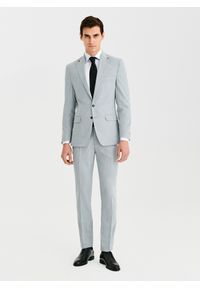 Pako Lorente - PAKO LORENTE – Szara marynarka garniturowa. Kolor: szary. Materiał: poliester, elastan, wiskoza. Wzór: gładki. Styl: młodzieżowy #3