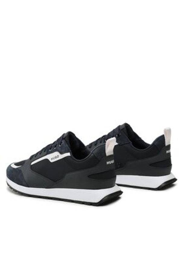 Hugo Sneakersy Icelin 50498329 Granatowy. Kolor: niebieski. Materiał: materiał
