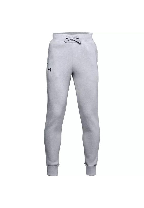 Spodnie dresowe chłopięce Under Armour RIVAL COTTON PANTS. Kolor: szary. Materiał: dresówka