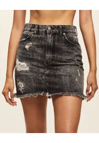 SER.O.YA NEW YORK - Spódnica jeansowa Alli. Stan: podwyższony. Kolor: szary. Materiał: jeans
