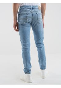 Big-Star - Spodnie jeans męskie Terry Slim 252. Stan: obniżony. Kolor: niebieski. Styl: elegancki, klasyczny