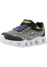 skechers - Buty do chodzenia niemowlęce Skechers Vortex 2.0 Zorento. Zapięcie: rzepy. Kolor: szary. Materiał: syntetyk, tkanina, materiał. Szerokość cholewki: normalna. Model: Skechers Sport. Sport: turystyka piesza