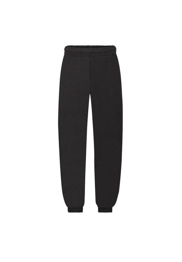 FRUIT OF THE LOOM - Spodnie Do Biegania Z Elastycznymi Mankietami Dla Dzieci I Niemowląt. Kolor: czarny. Sezon: lato. Sport: turystyka piesza