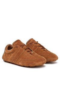 BOSS Sneakersy Roxanne 50547962 Brązowy. Kolor: brązowy. Materiał: skóra #5