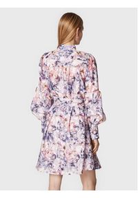 Bruuns Bazaar Sukienka koszulowa Scilla BBW3052 Fioletowy Regular Fit. Kolor: fioletowy. Materiał: bawełna. Typ sukienki: koszulowe