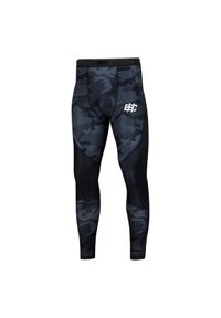 Legginsy do MMA męskie EXTREME HOBBY HAVOC. Kolor: czarny. Materiał: poliester, elastan