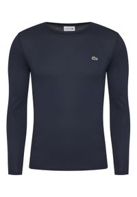 Lacoste Longsleeve TH6712 Granatowy Regular Fit. Kolor: niebieski. Materiał: bawełna. Długość rękawa: długi rękaw