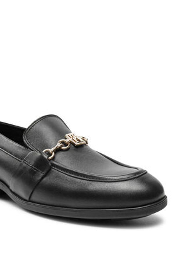 TOMMY HILFIGER - Tommy Hilfiger Loafersy FW0FW08339 Czarny. Kolor: czarny. Materiał: skóra