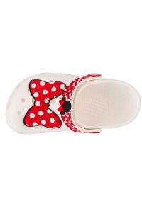 Klapki Crocs Classic Disney Minnie Mouse Clog Jr 208710-119 białe. Kolor: biały. Materiał: materiał. Wzór: motyw z bajki. Styl: młodzieżowy #5