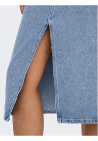 only - ONLY Spódnica jeansowa Bianca 15319268 Niebieski Regular Fit. Kolor: niebieski. Materiał: bawełna #6