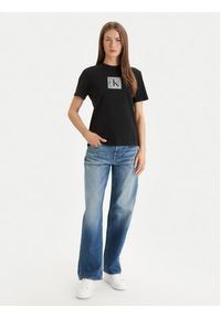 Calvin Klein Jeans T-Shirt LV047F819G Czarny Classic Fit. Kolor: czarny. Materiał: bawełna #2