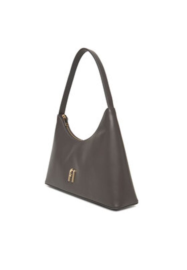 Furla Torebka Diamante WB00782 AX0733 BG 4283S 1007 Szary. Kolor: szary. Materiał: skórzane