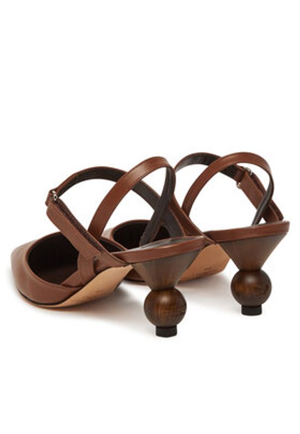 Weekend Max Mara Czółenka 2515521035600 Brązowy. Kolor: brązowy. Materiał: skóra