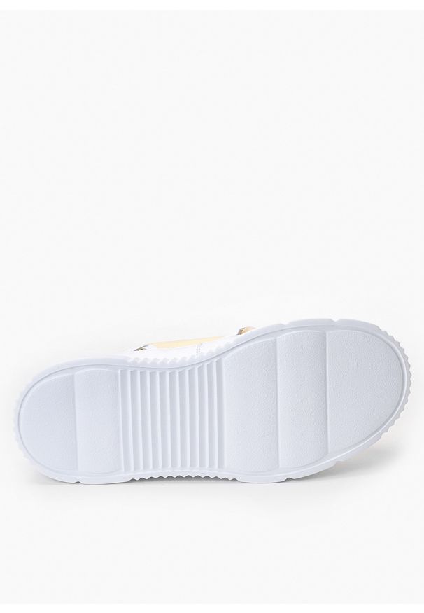 Inuikii - Sneakersy damskie INUIKII MATILDA CANVAS LOW 23. Okazja: do pracy, na co dzień, na spacer. Kolor: żółty. Sport: turystyka piesza