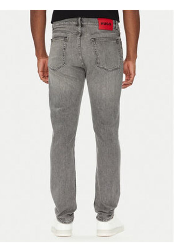 Hugo - HUGO Jeansy 50542701 Szary Slim Fit. Kolor: szary