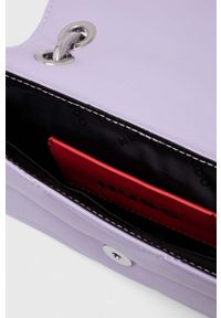 Hugo - HUGO torebka kolor fioletowy. Kolor: fioletowy. Materiał: pikowane. Rodzaj torebki: na ramię #3