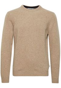 Casual Friday Sweter 20503970 Beżowy Regular Fit. Okazja: na co dzień. Kolor: beżowy. Materiał: wełna. Styl: casual #3
