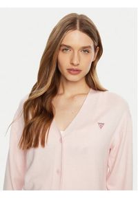 Guess Sweter W4BR16 Z3HO2 Różowy Regular Fit. Kolor: różowy. Materiał: syntetyk #4