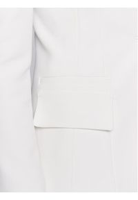 Elisabetta Franchi Marynarka GI-047-31E2-V450 Biały Slim Fit. Kolor: biały. Materiał: syntetyk #3