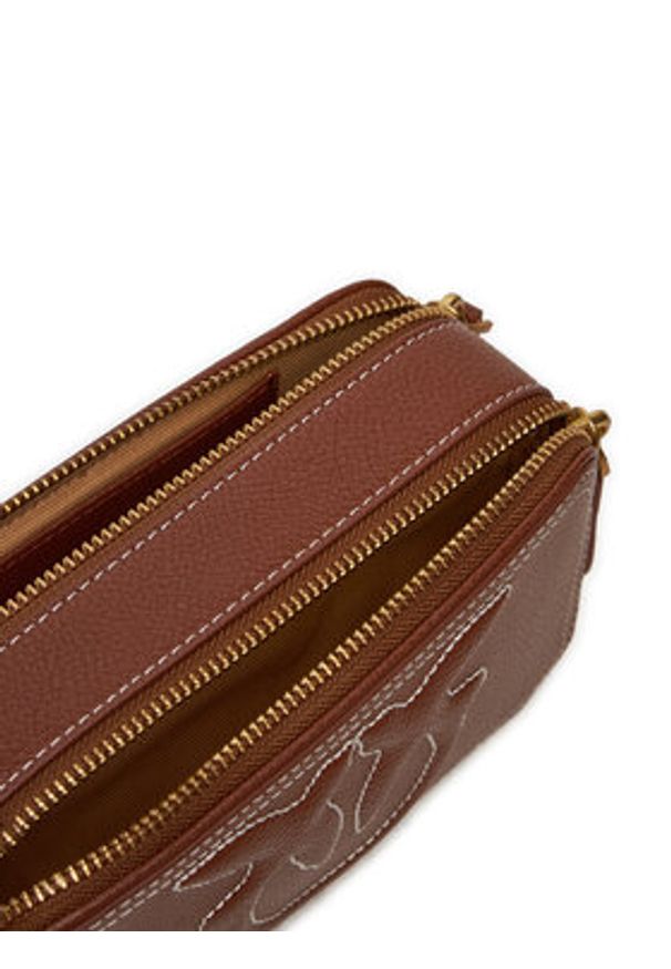 Pinko Torebka Pelle Bottalata 103799 Brązowy. Kolor: brązowy. Materiał: skórzane