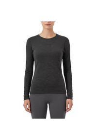 FJORK MERINO - Koszulka z długim rękawem damska 100% wełny merynosów - Bjork 210. Kolor: szary. Materiał: wełna. Długość rękawa: długi rękaw. Długość: długie. Sezon: zima. Sport: narciarstwo #1