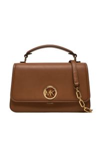 MICHAEL Michael Kors Torebka Delancey 30T4GD8S6L Brązowy. Kolor: brązowy. Materiał: skórzane