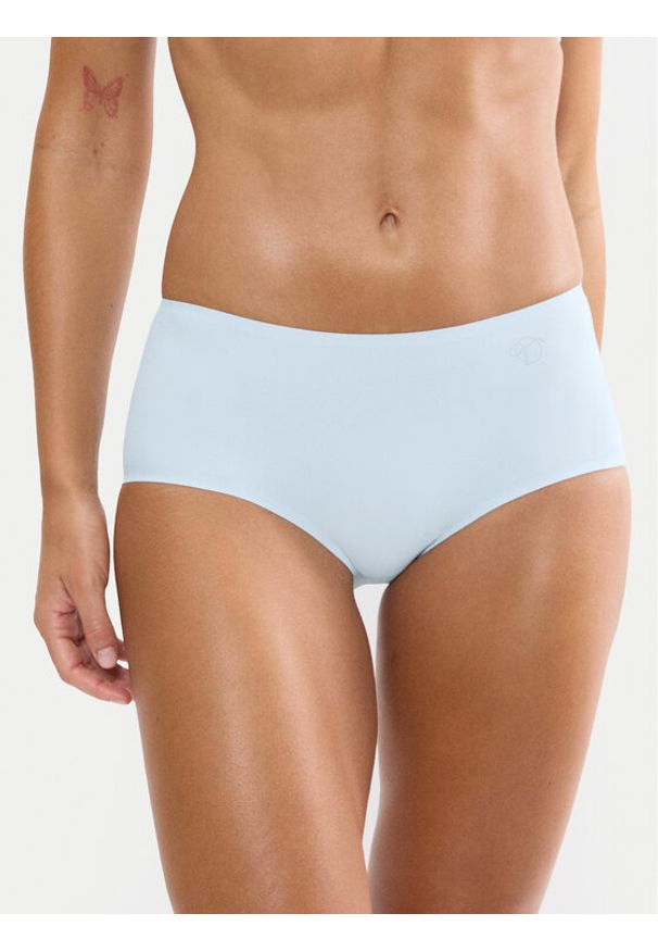 Triumph Bokserki Make-Up Illusion 10217835 Niebieski jasny. Kolor: niebieski. Materiał: syntetyk