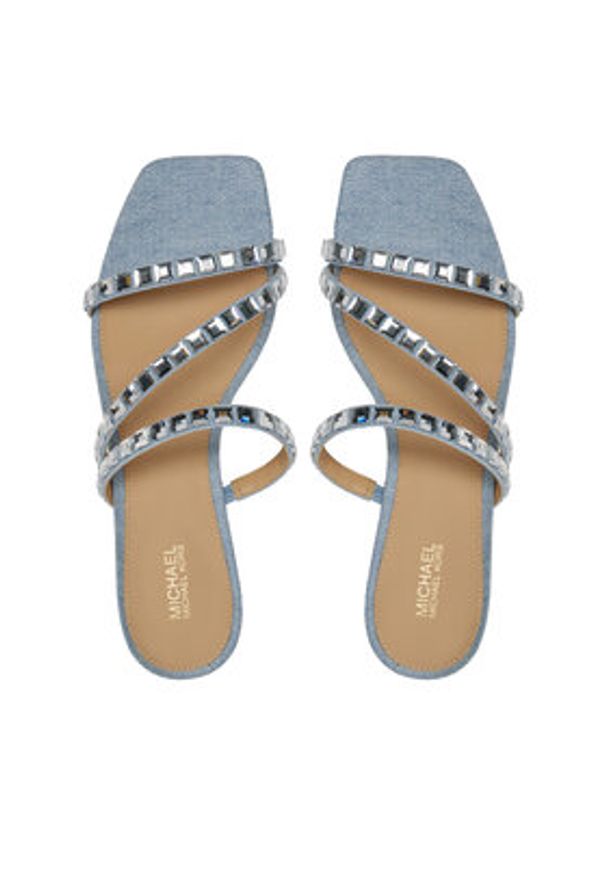MICHAEL Michael Kors Klapki Celia Kitten Slide 40R4CIMS2S Błękitny. Kolor: niebieski. Materiał: materiał