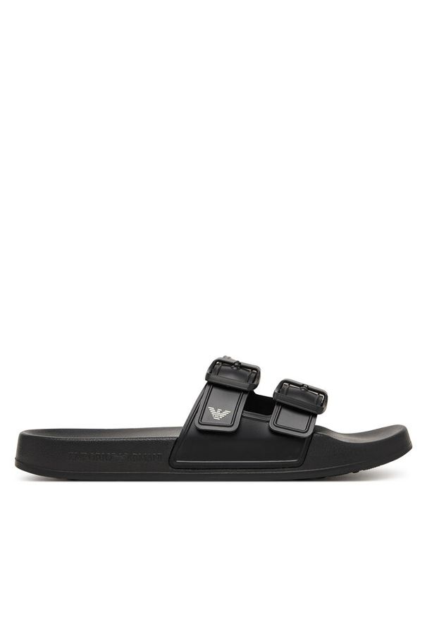Klapki Emporio Armani. Kolor: czarny